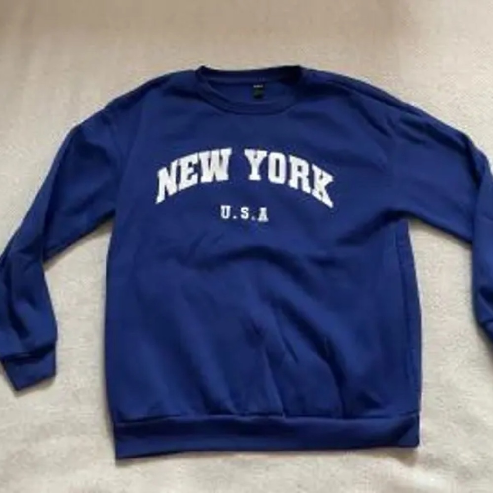 Blue Crew Neck